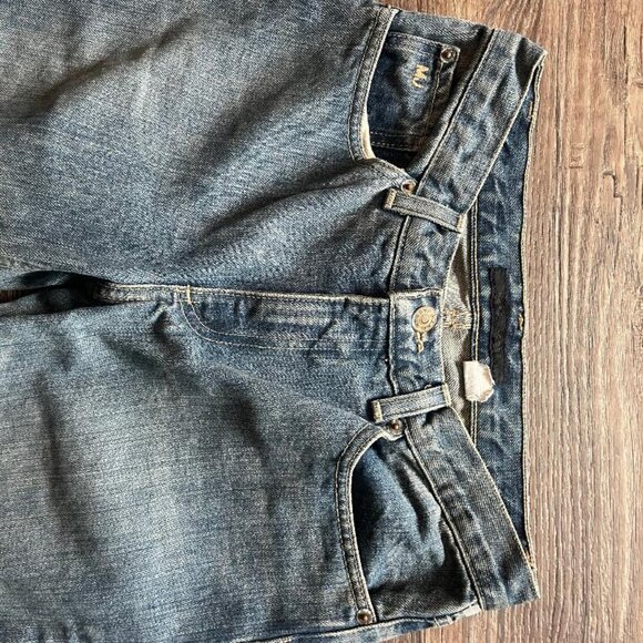 Marc Jacobs Blue Distressed Boot Cut Woman's Jeans Size 27 06 Medium - Picture 4 of 6